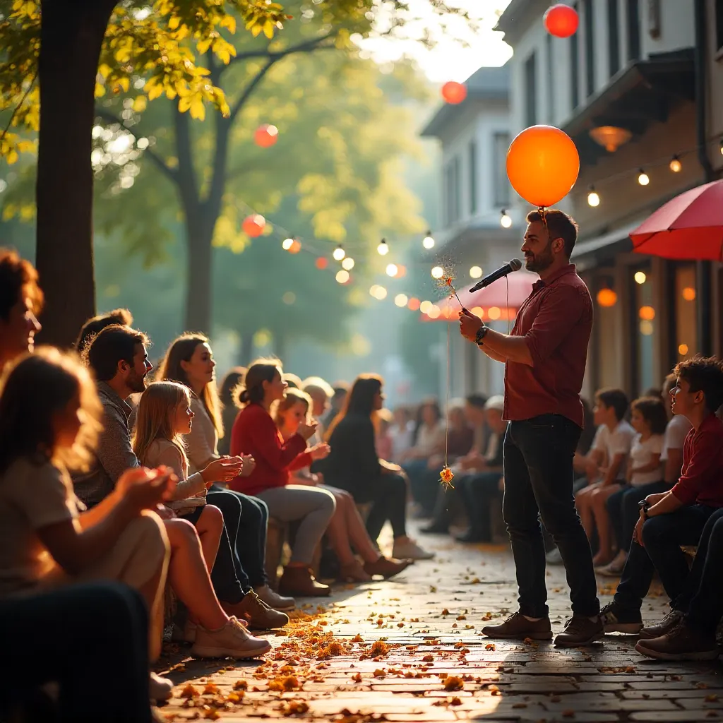 Birthday micro-party celebration